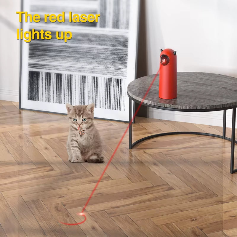 Automatic Cat Laser Toys Interactive Smart Teasing 360 Irregular Rotation Cat Exercise Sports Handheld Electronic Cat Toys